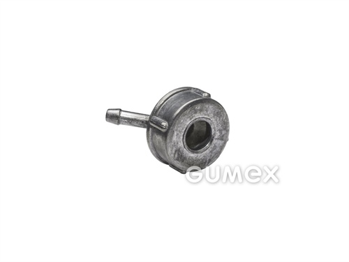 Kompressor-Endstück, 2 Komplett, Schraubenmutter, schräge Düse, DN4, Gusseisen, grau, 